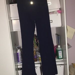 Navy blue, bootcut Lululemon leggings
